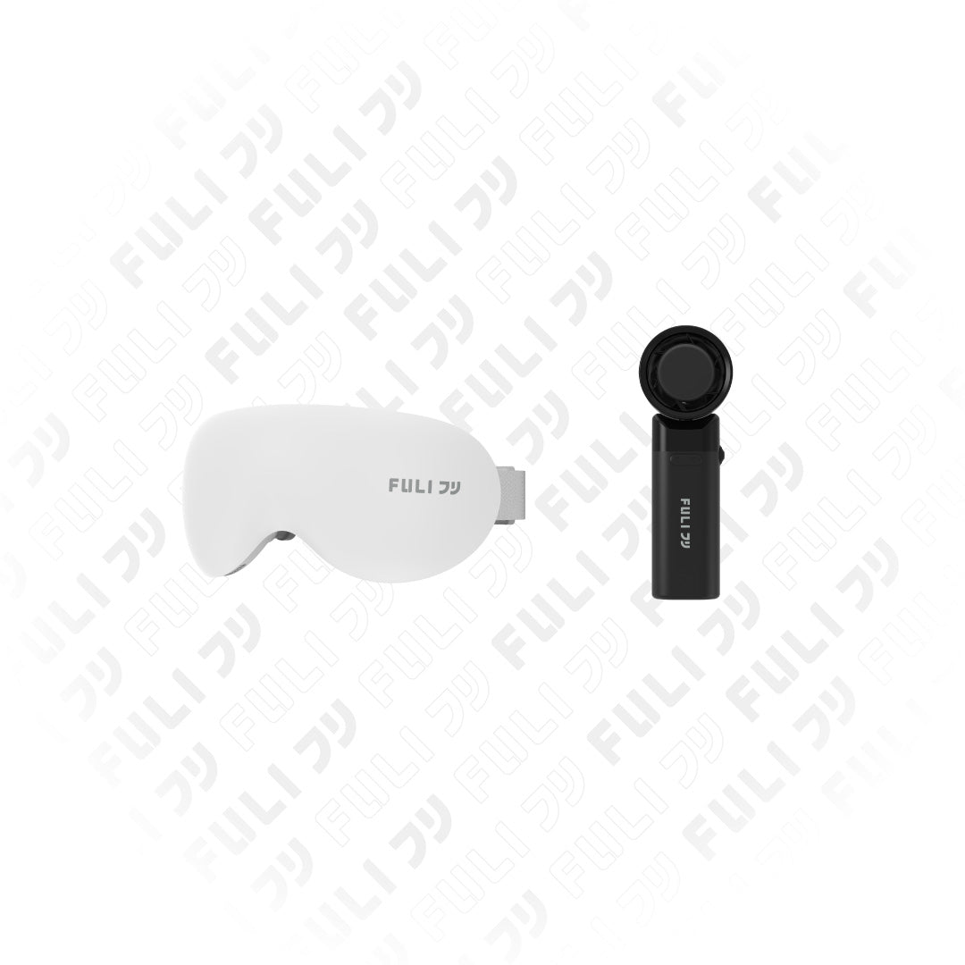 เซตลมแรงประคบเย็น | FULI Eye Massager Pro + ICE Cooling Mini Fan - 10K RPM