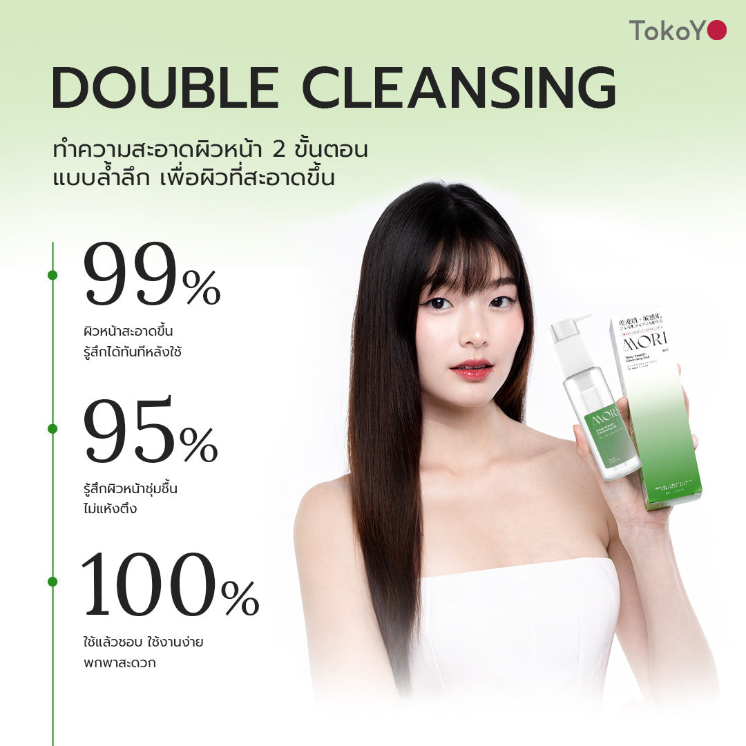 [คู่หูผิวสะอาดใส] 7 Mins MORI Blood Orange Mask| โมริ มาส์กส้มสีเลือด 7 นาที - 1 กล่อง + MORI Deep Breath Cleansing Gel | โมริ ดีพ เบรธ คลีนซิ่งเจล 1 ชิ้น
