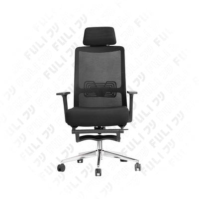 เซตนั่งเพลินสบายต้นคอ | FULI X9 Memory Foam ErgoMesh Office Chair - Black + Ergo Massage Neck Pillow