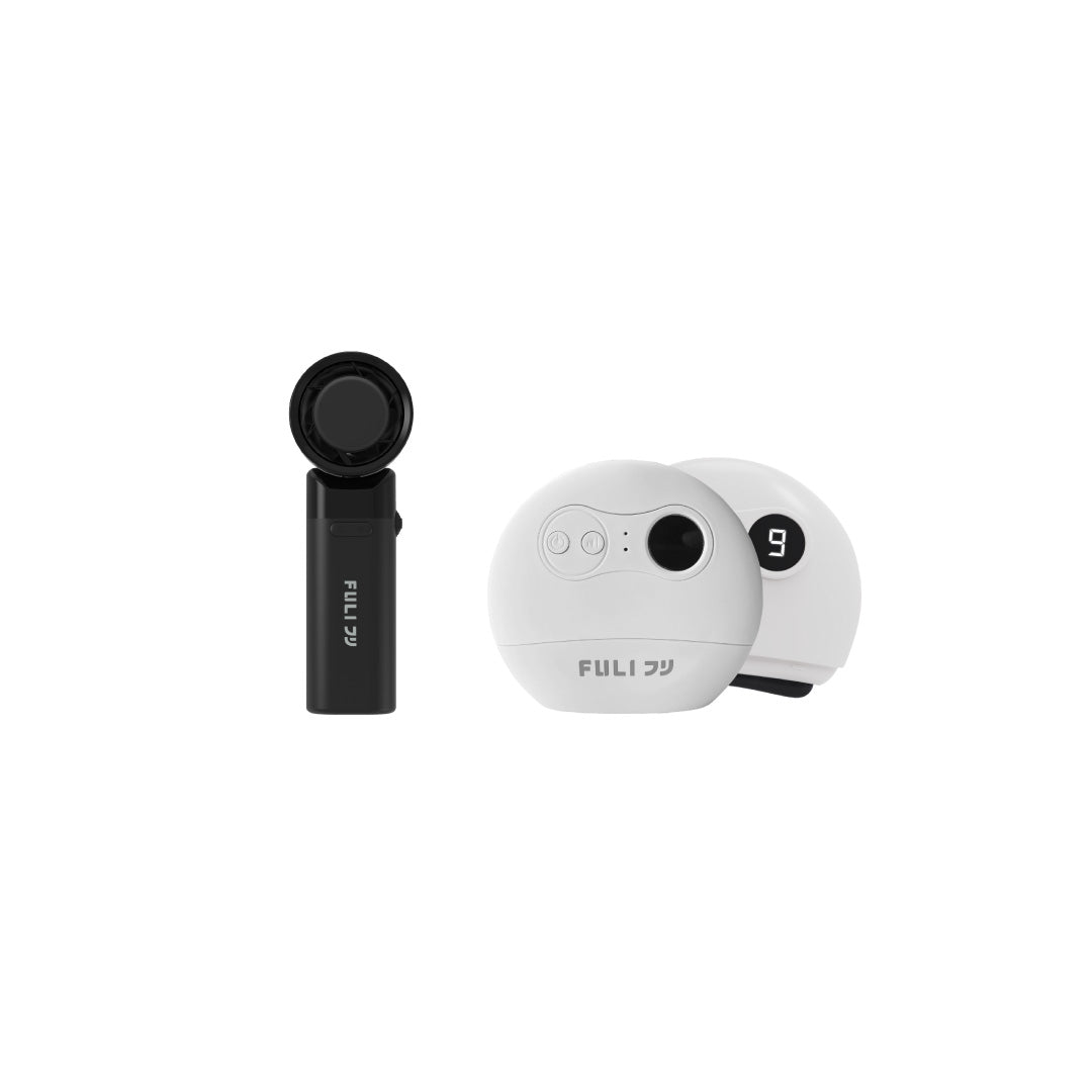 เซตลมแรงเหนียงหาย | FULI ICE Cooling Mini Fan - 10K RPM + FULI Natural Stone Electric Gua Sha