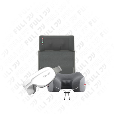 เซตนวดผ่อนคลายครบจุด  FULI Ergonomic Smart Massager Mattress + Ergo Massage Neck Pillow + Smart Eye Massager