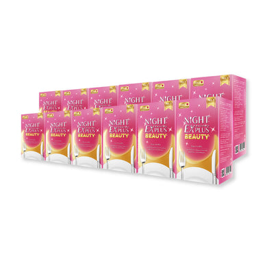 [ซื้อ 6 แถม 6] Tokoyo Night Ex Plus [Beauty] | 30 แคปซูล*12 - รวม 360 แคปซูล | รับฟรี! กัวซาไฟฟ้าบำบัดผิวด้วยหินธรรมชาติ