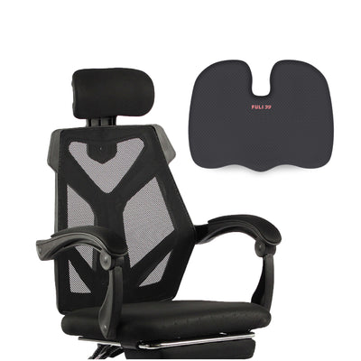 เซตเก้าอี้นั่งสบาย เก้าอี้สุขภาพ FULI X8 ErgoChair - White ขาว แถมฟรี เบาะรองนั่งรูปตัว U